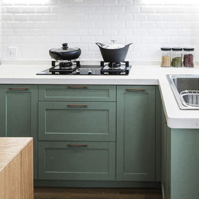 Retro Art Deco Solid Brass Cabinet Handles