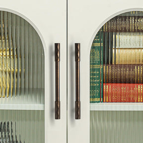 Retro Art Deco Solid Brass Cabinet Handles