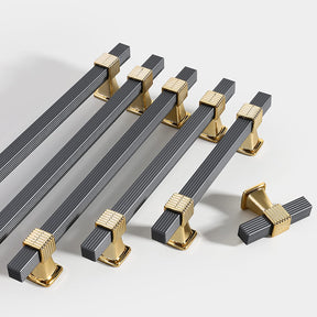 Square Striped Cabinet Bar Handles