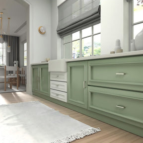 1 Pack Solid Brushed Satin Square Bar Pull Handles