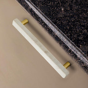 White Marble Cabinets Pulls