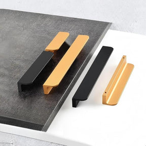 Modern Solid Aluminum Alloy Finger Edge Cabinet Pulls