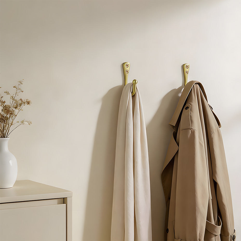 Traditional Ball-Top Solid Brass Wall Hook