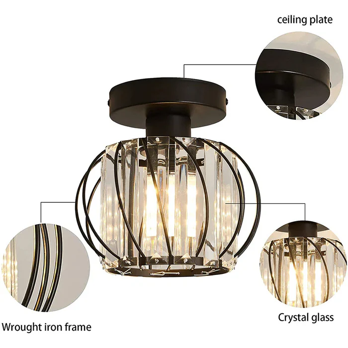 Nordic Simple Globular Glass Hallway Pendant Lighting