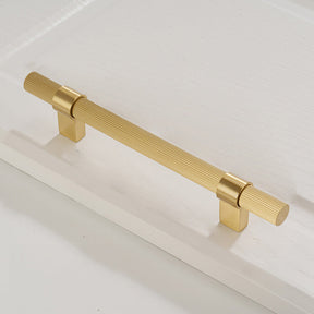 Solid Brass Knurled Hardware Kitchen Cabinet Pull