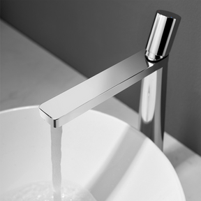 Waterfall Bathroom Basin Taps_Silver