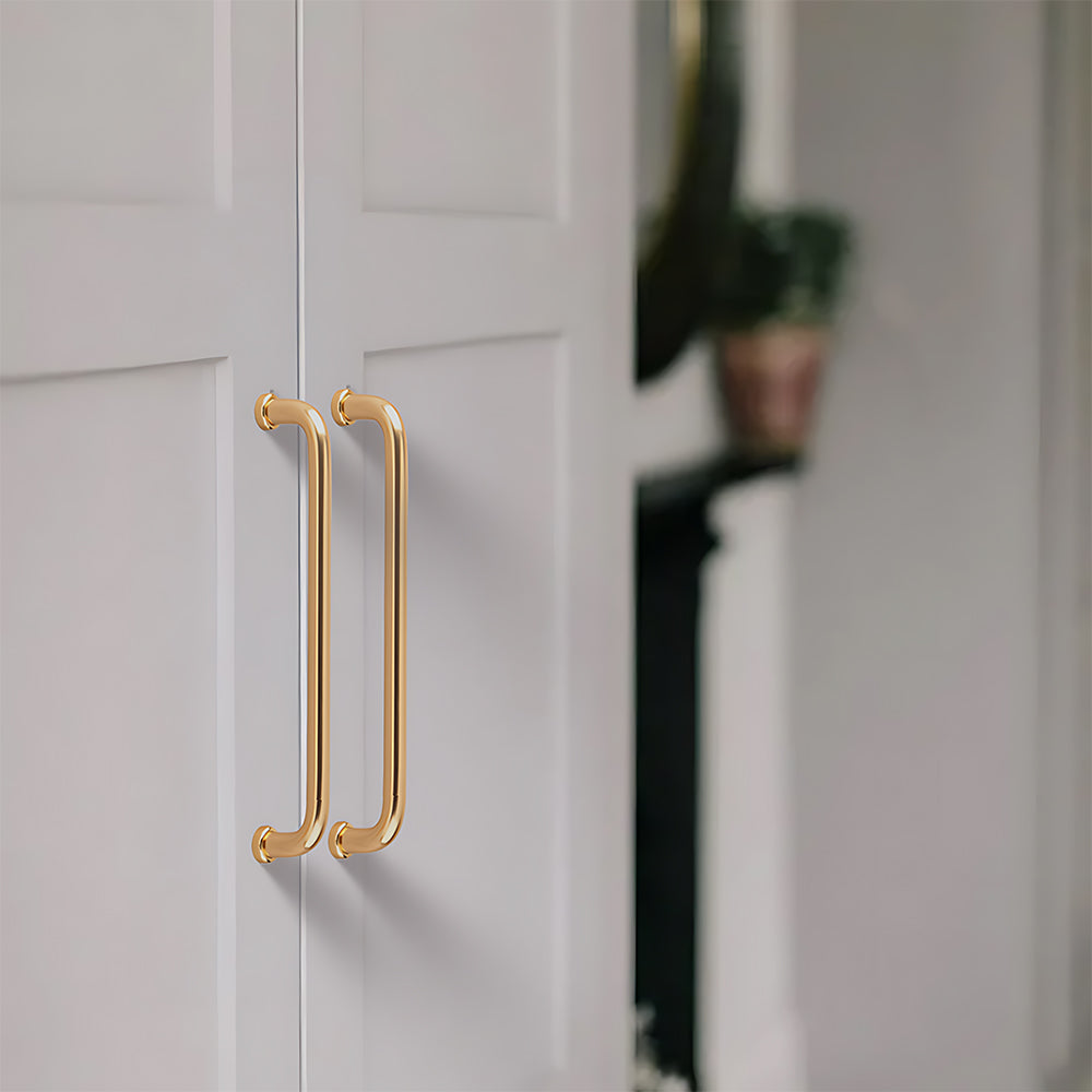 French Minimalist Rounded Arc Cabinet Handles