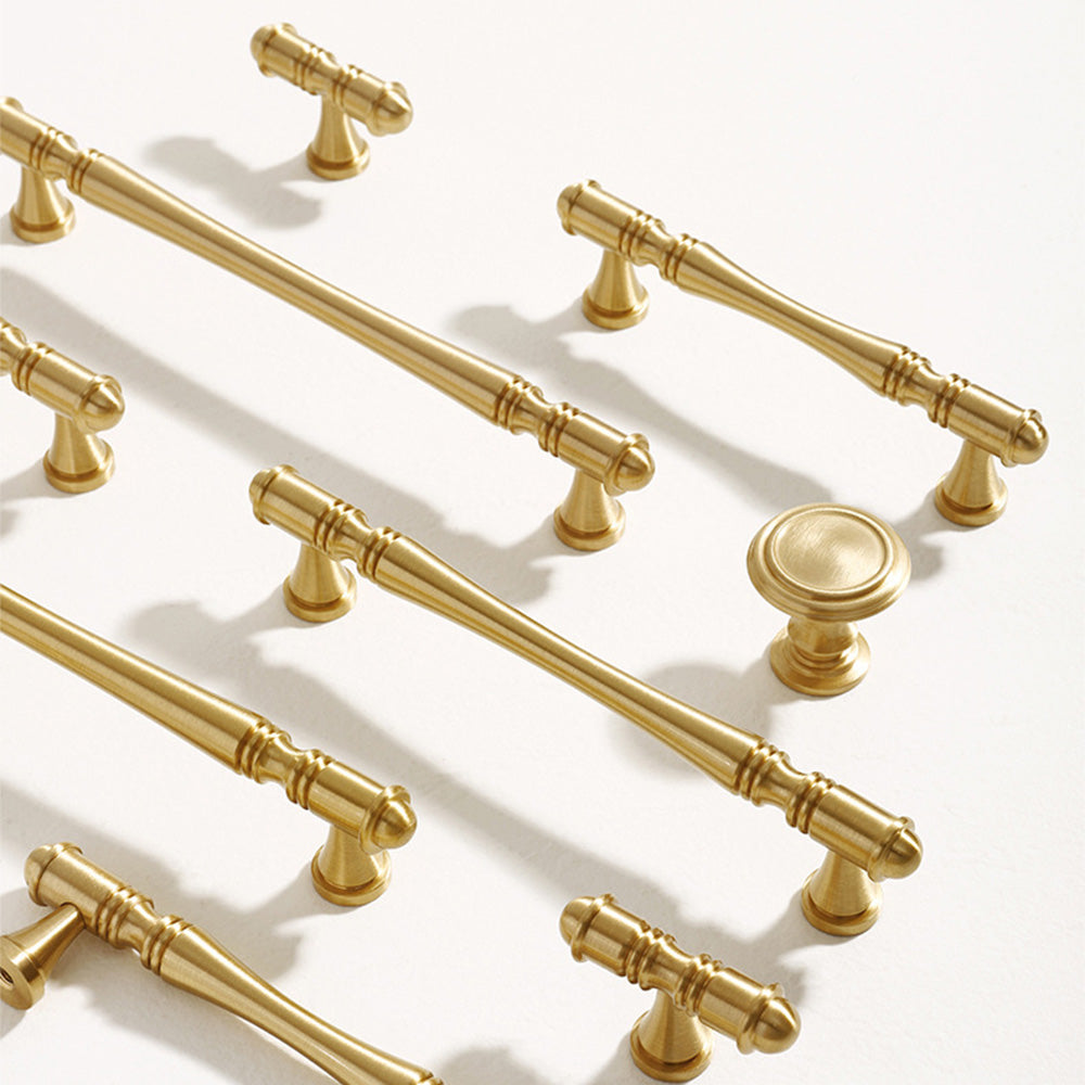 Antique Brass Gold Wardrobe Handles
