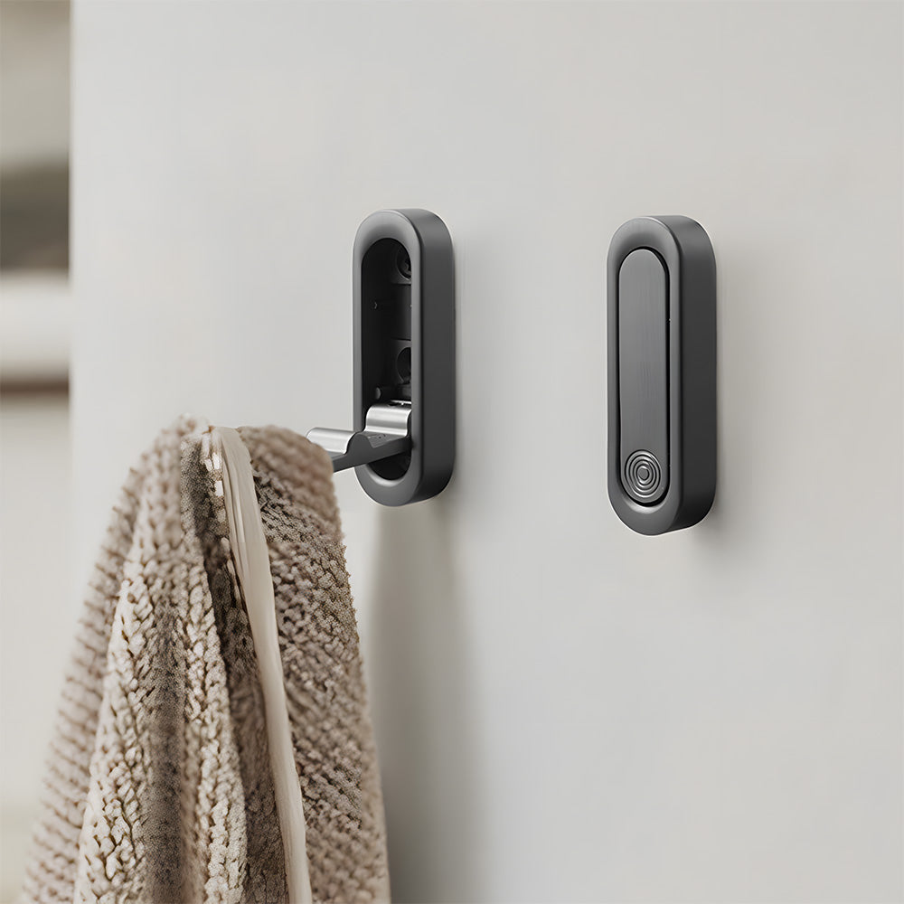 Invisible Foldable Coat Multi-Functional Single Hook For Bathroom