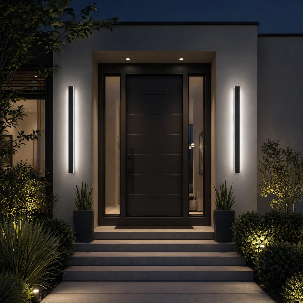 Modern IP64 Waterproof LED Strip Outdoor Long Wall Light