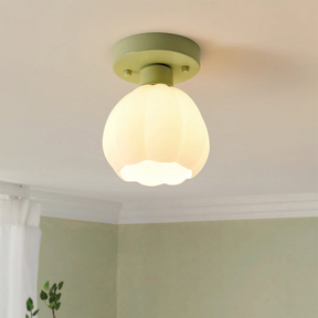 Modern Flower Shape Semi-Flush Ceiling Light -Homdiy