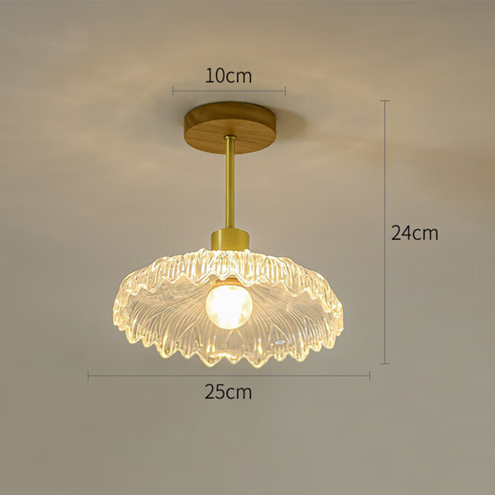 Flower Glass Hallway Ceiling Lighting