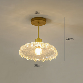 Flower Glass Hallway Ceiling Lighting