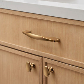 Stylish Luxurious Gold Zinc Alloy Kitchen Cabinet Handles And Knobs