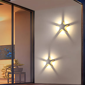 Modern Waterproof Star LED Outdoor Wall Light
