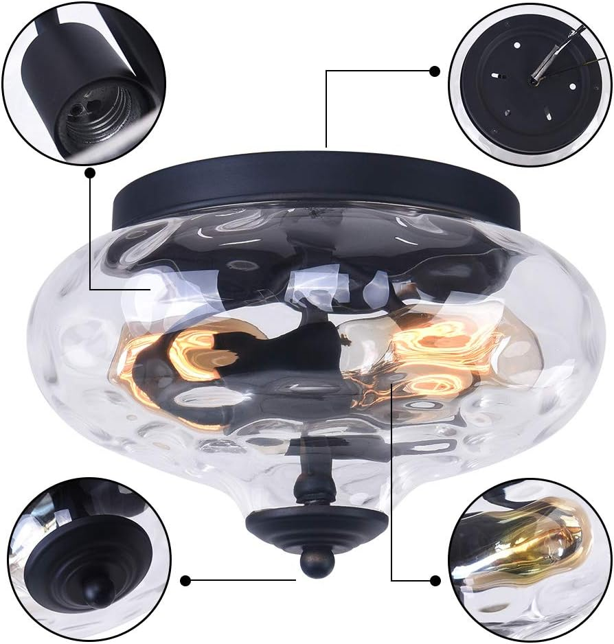 Glass Shade Ceiling Light