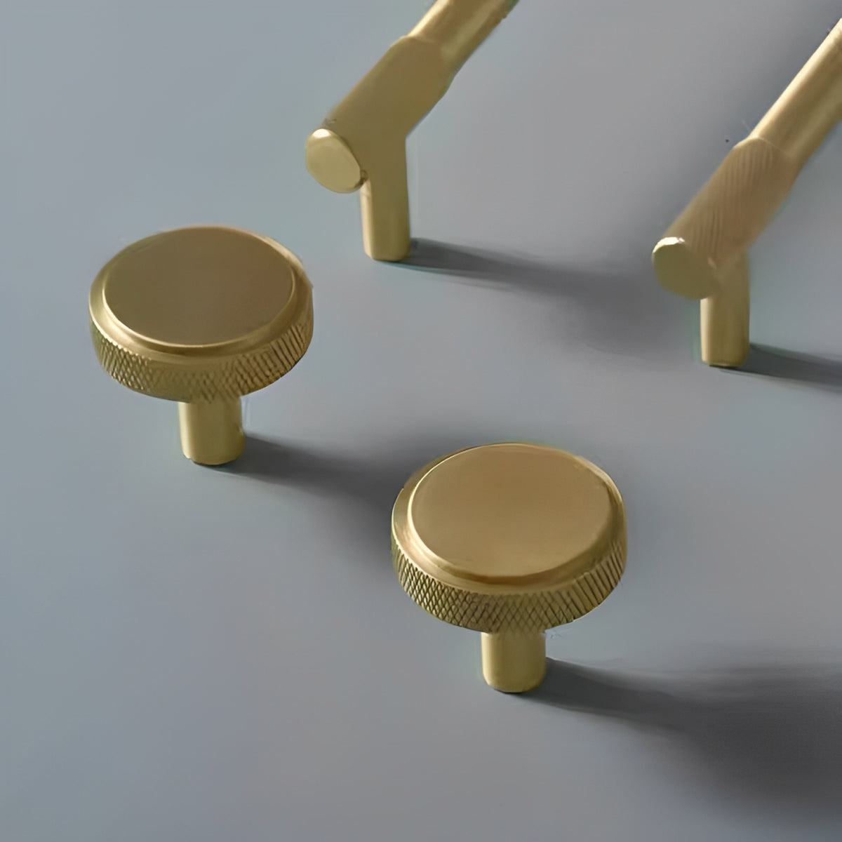 Gold Threaded Cabinet Handles