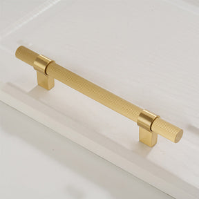 Solid Brass Knurled Hardware Kitchen Cabinet Pull