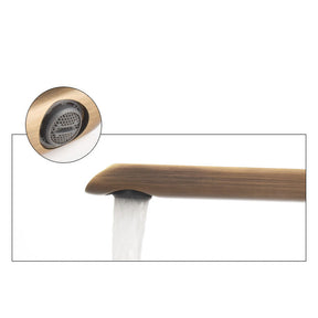 Heavy Duty Single Hole Brass Bathroom Sink Tap_Bronze