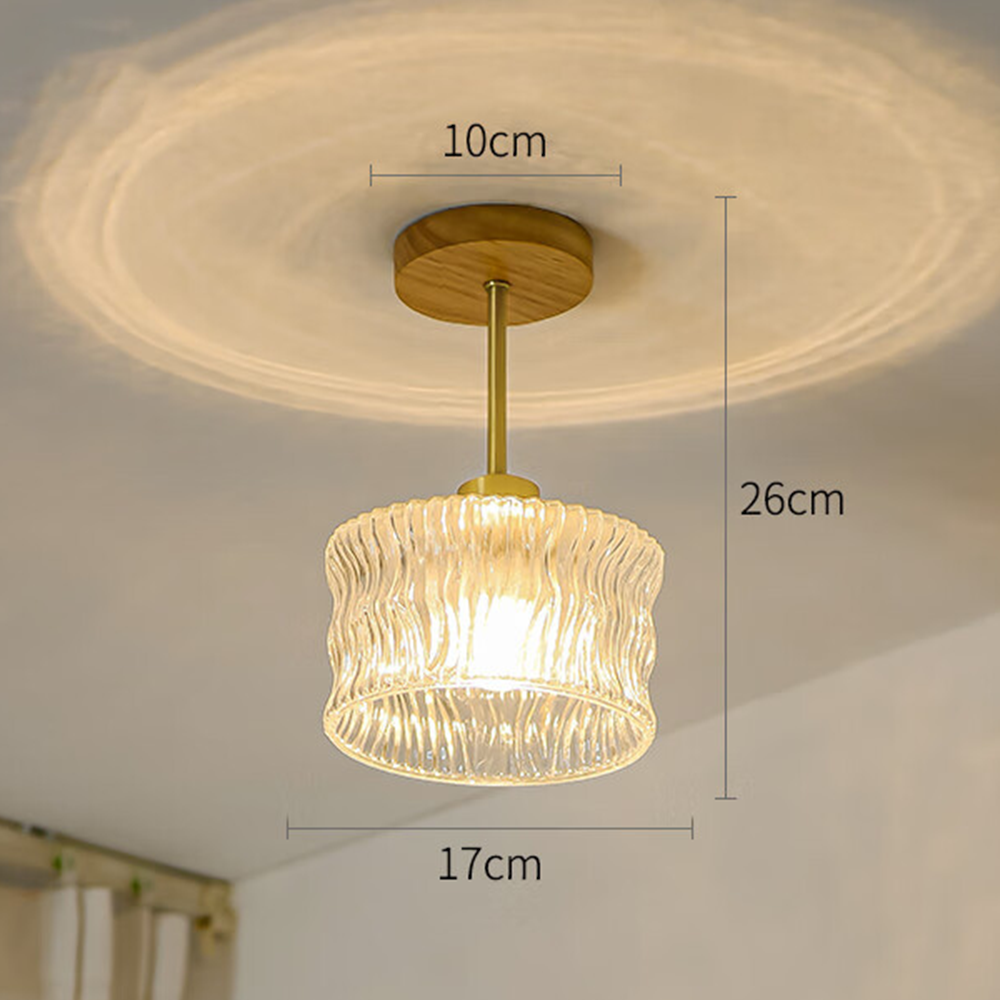 Flower Glass Hallway Ceiling Lighting