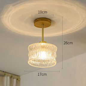 Flower Glass Hallway Ceiling Lighting