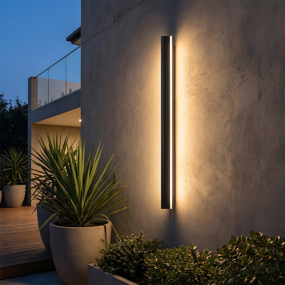 Modern IP64 Waterproof LED Strip Outdoor Long Wall Light