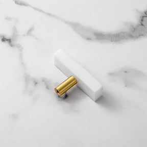 Light Luxury Marble Brass Square Cabinet Handles