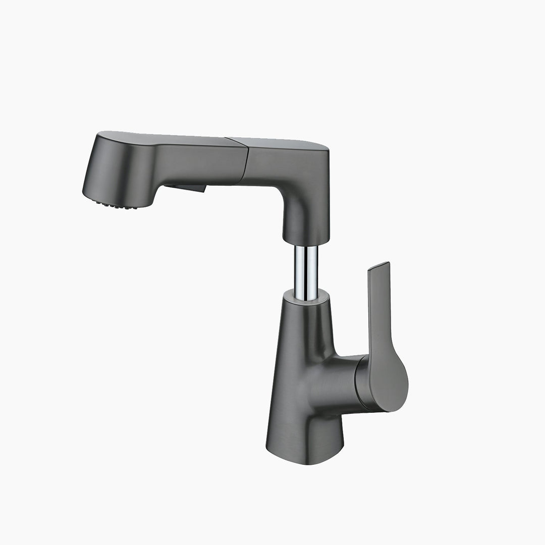 Single-Hole Rotatable Pull-Out Tap_Gray