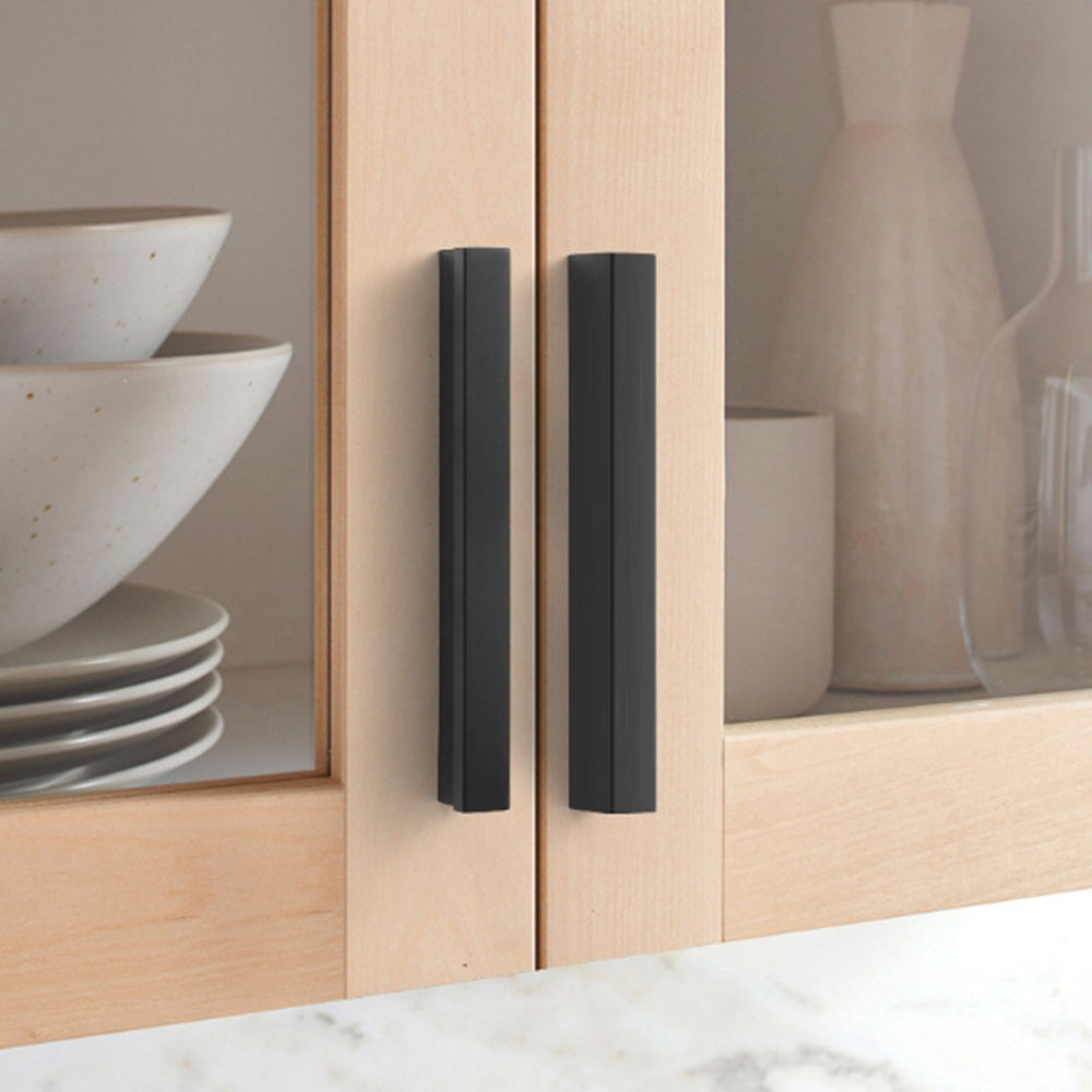 Black Gold Modern Invisible Finger Edge Cabinet Pull