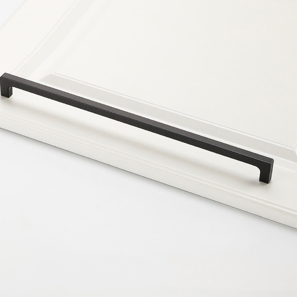 Black Simple Long Cabinet Handles