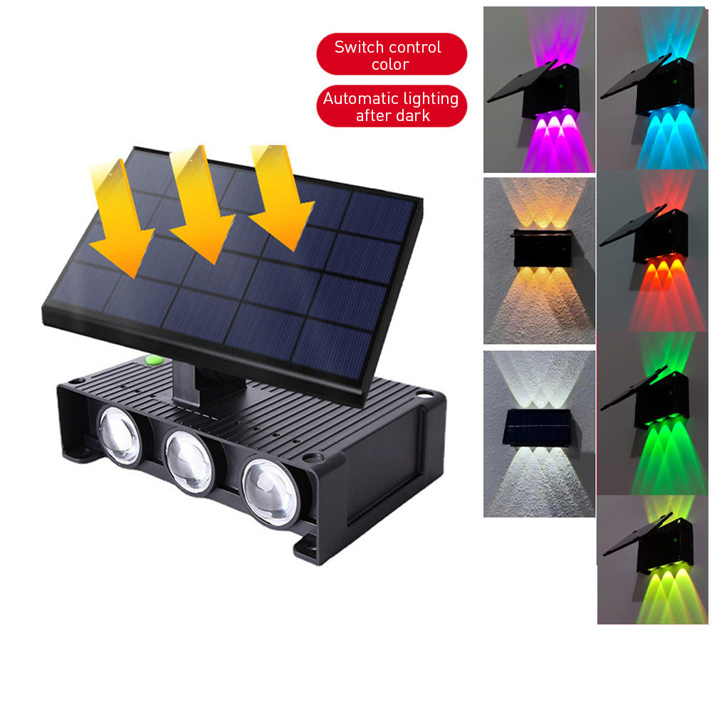 IP65 Up & Down Waterproof External Solar Garden Wall Lamp