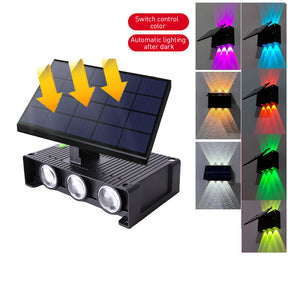 IP65 Up & Down Waterproof External Solar Garden Wall Lamp