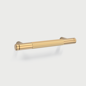 Modern Gold Knurled Bar Pull Handles