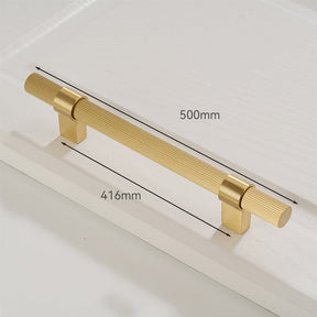 Solid Brass Knurled Hardware Kitchen Cabinet Pull