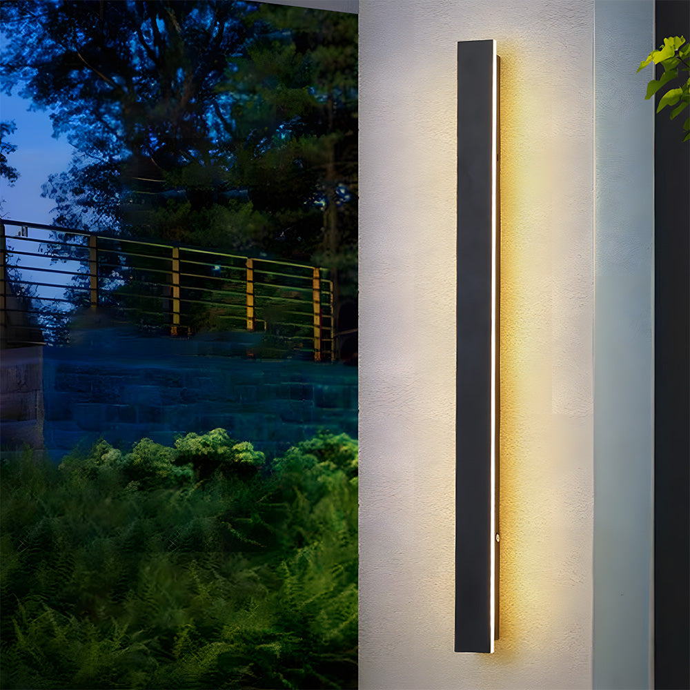 Modern IP64 Waterproof LED Strip Outdoor Long Wall Light