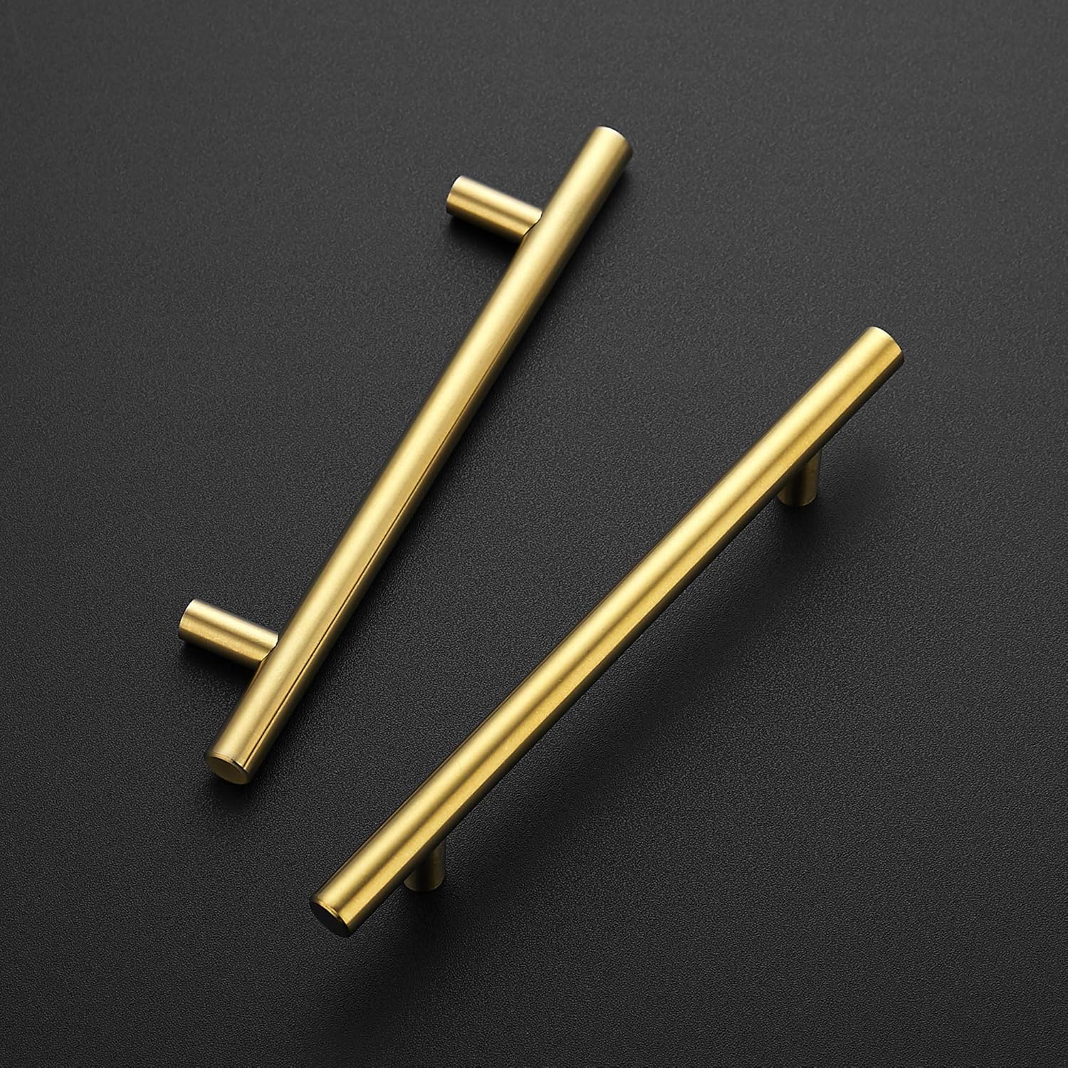 Brushed Brass Euro Style Cabinet Handles for Kitchen