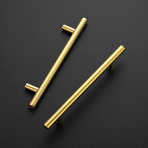 Brushed Brass Euro Style Cabinet Handles for Kitchen