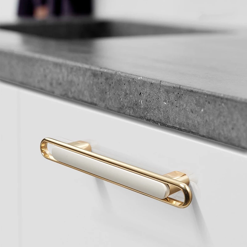 Gold Modern Simple Cabinet Door Handles