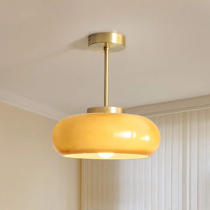 Vintage Gold Glass Pendant Ceiling Lights