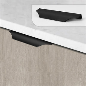 Rounded Aluminum Alloy Invisible Edge Cabinet Handle