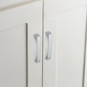 Classic Black / Silver Aluminum Alloy Kitchen Cabinet Pulls