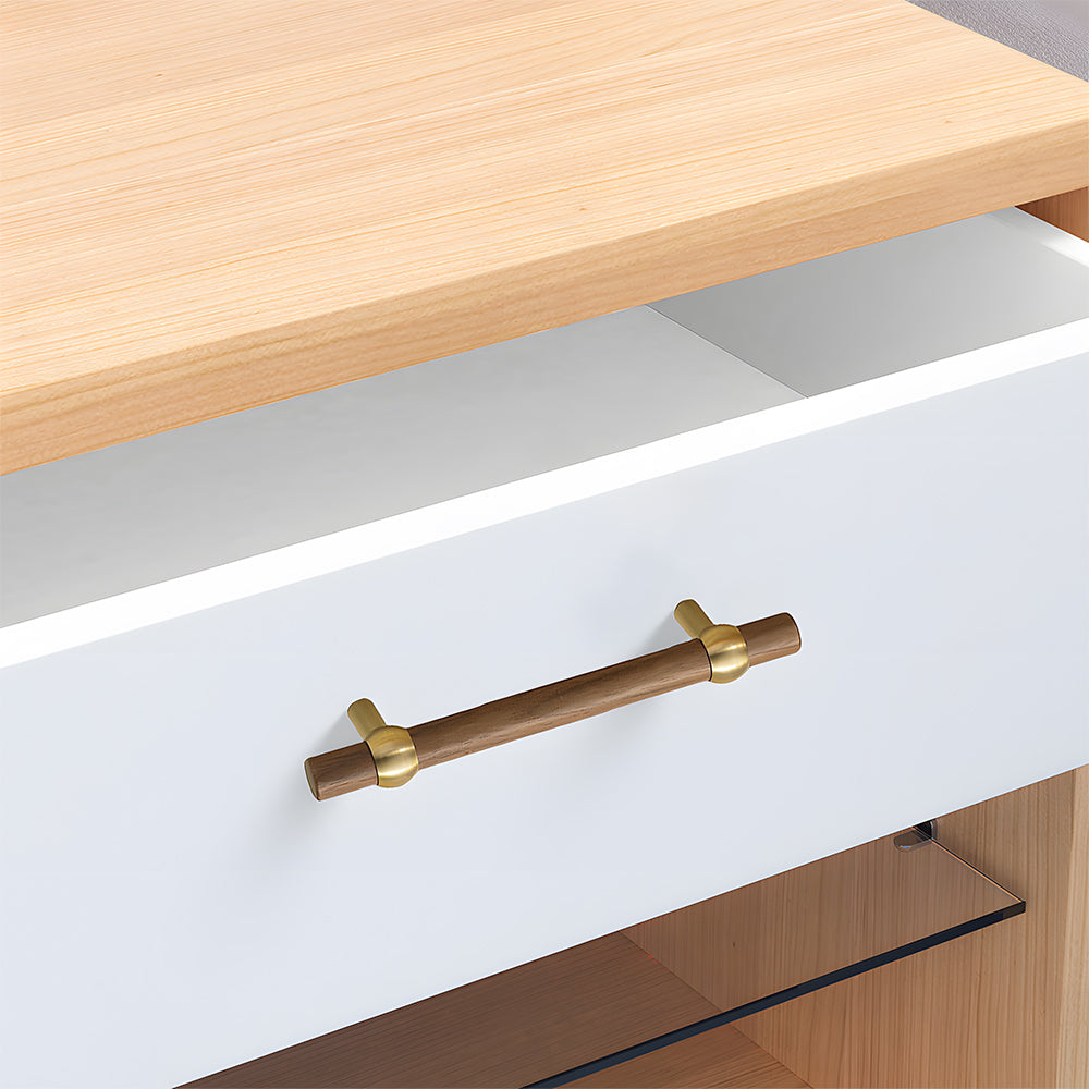 Modern Simple Wooden Cabinet Drawer Handles