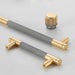 2 Pack Gold Knurled Kitchen Cabinet Pulls