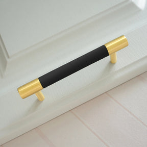 Colorful Leather Bar Cabinet Handles