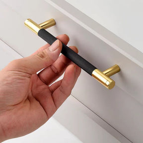 1Pack Modern Knurled Bar Pull Cabinet Handle