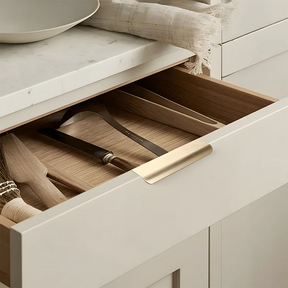 Classic Aluminum Alloy Arc Edge Invisible Cabinet Handles