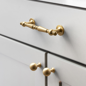 Vintage Simple Solid Brass Cabinet Handles
