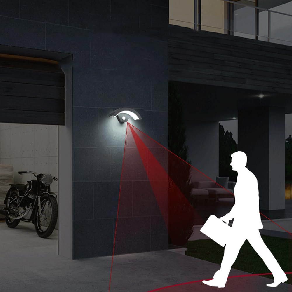 IP65 Contemporary PIR Waterproof LED Garden Wall Lamp