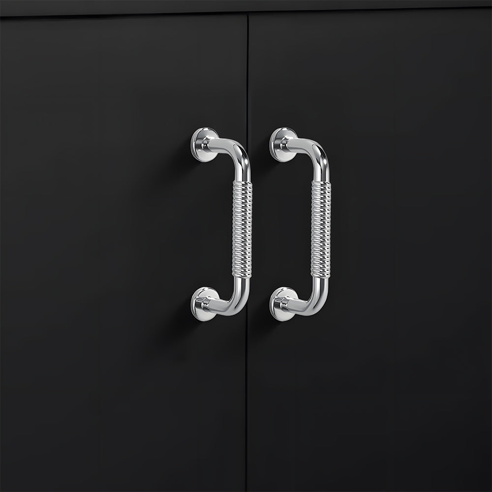 Modern Threaded Wardrobe Kitchen Cabinet Handles