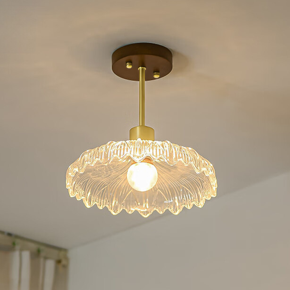 Flower Glass Hallway Ceiling Lighting